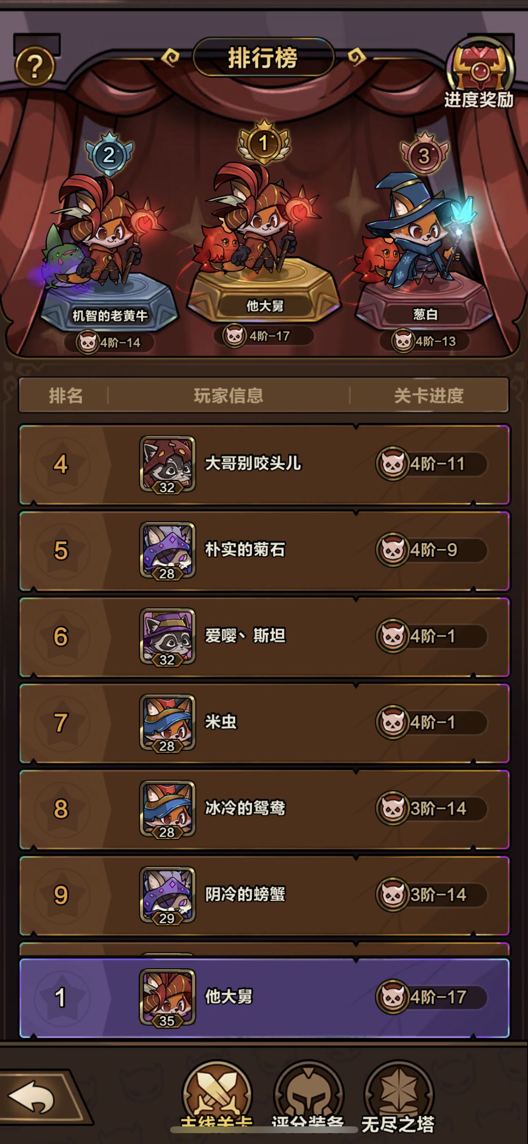 0氪，第一天达到4-18截图
