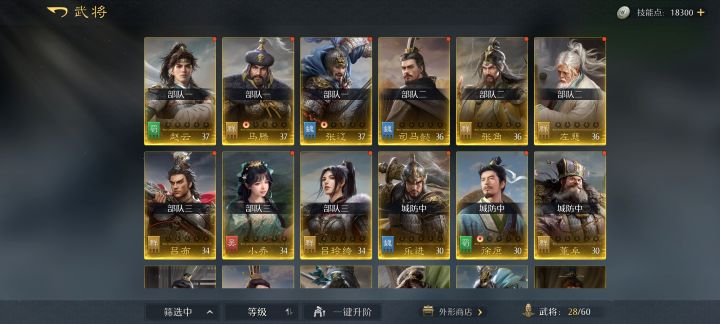0氪求教配将 武将与技能截图