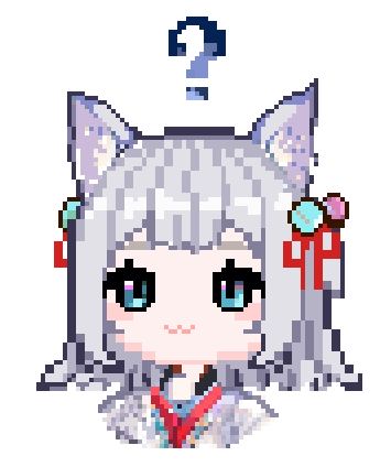 猫可可-像素gif表情包--问号