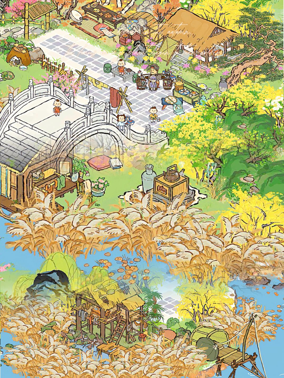 扬州秋日游趣🍁小屋临水立,恰似画中眠。 1