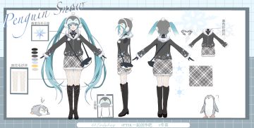 画了国烤小企鹅冬装🐧！