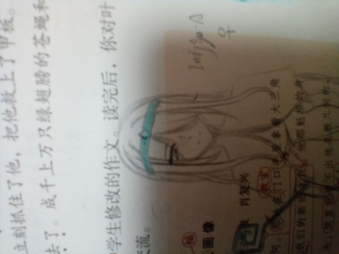 在语文课上画的Infj-A♀嘿嘿 2
