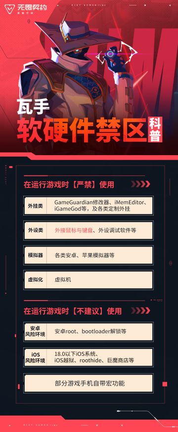 瓦手软硬件禁区科普:远离风险设备与软件