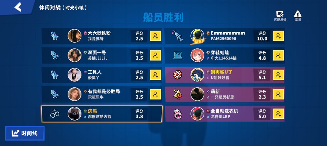 休闲赛遇到U姐 1