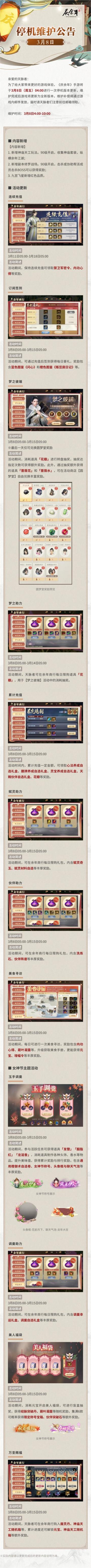 【公告】3月8日停机维护公告