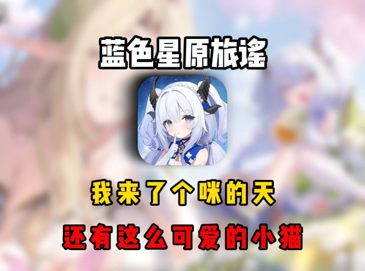 咪的天!蓝原怎么还有这么可爱的小猫!截图
