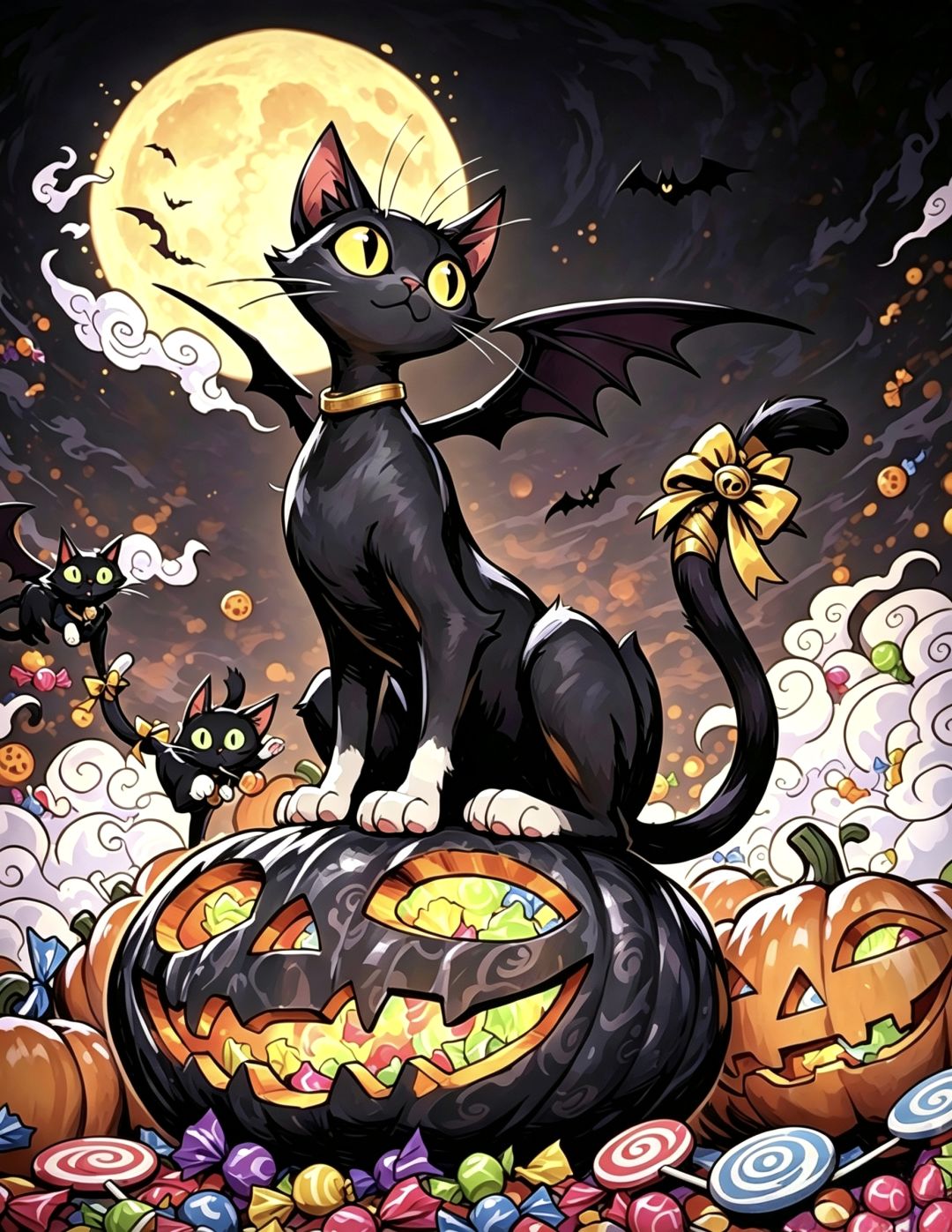 【图像】猫猫和夜游吉祥物 1