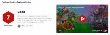 《植物大战僵尸：重植版》媒体评价解禁：IGN评7分