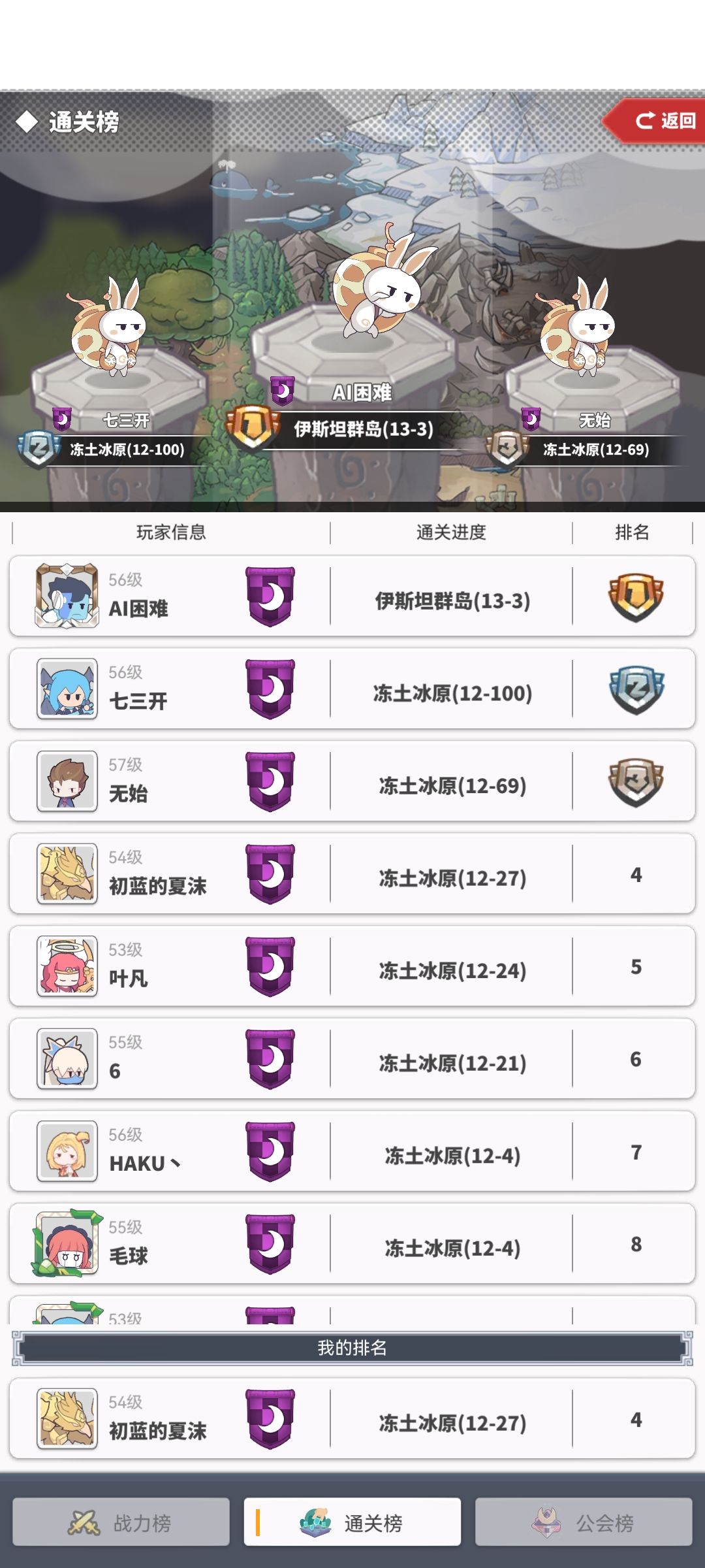 【阵容分享】零氪的我推到了全服第四截图
