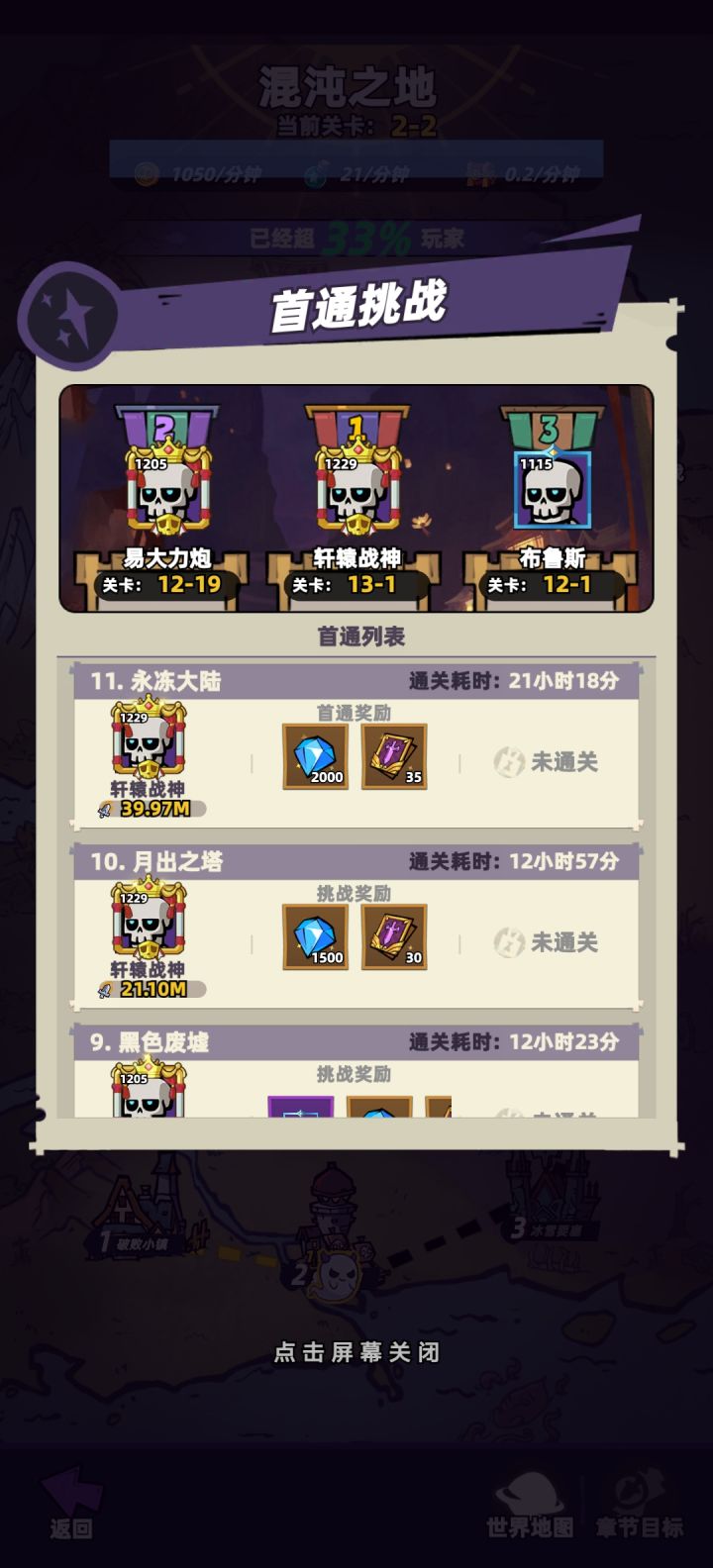刚公测新服11刚开半小时 能到13-1?通关耗时21小时 拿玩家当傻子吗截图