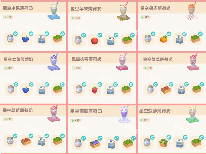 引星河食谱大全,你们的星星粉都够吗👀截图