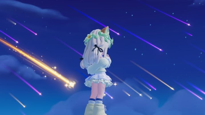 今晚的流星雨好美,截图