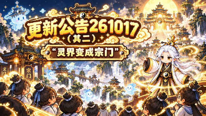 《灵涌》更新公告:灵界变成宗门经营!|10 月 17日(其二)截图