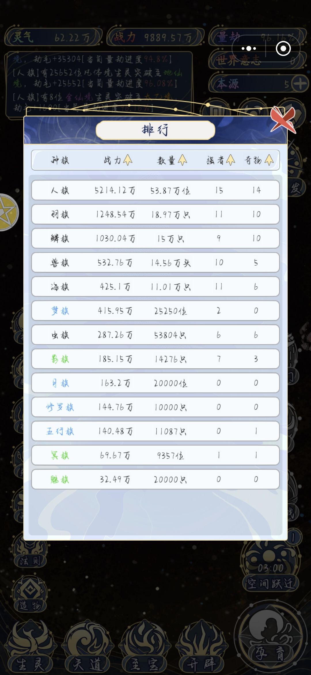 我这才开始玩五行族和冥族快灭绝了，怎么办啊？截图