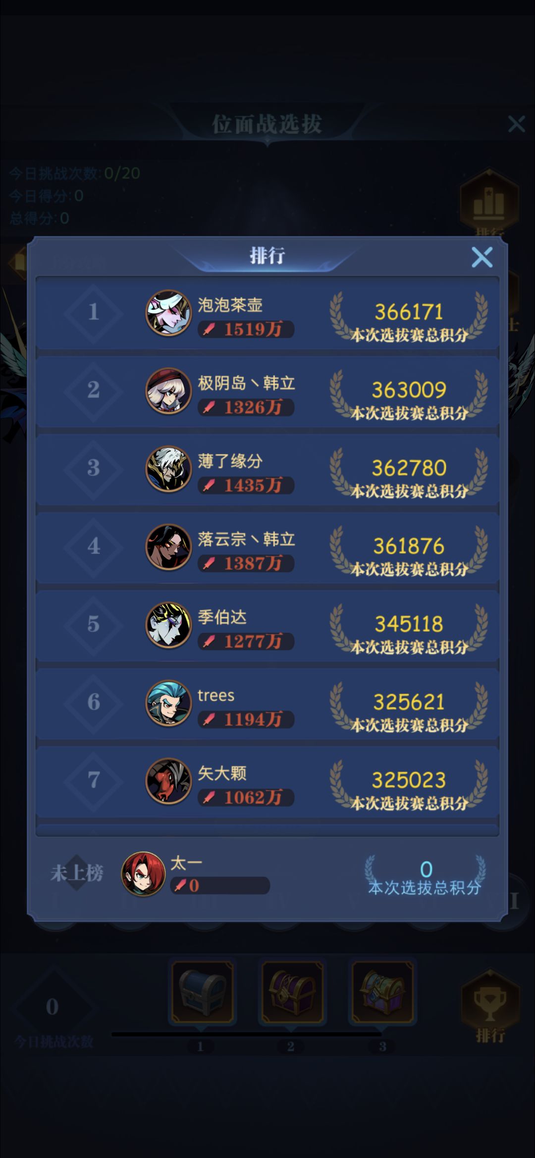我那么大一坨积分呢?大头别装死了 1