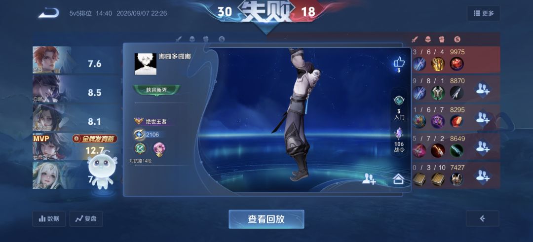 给我打力竭了,净给我匹配1800以上的 6