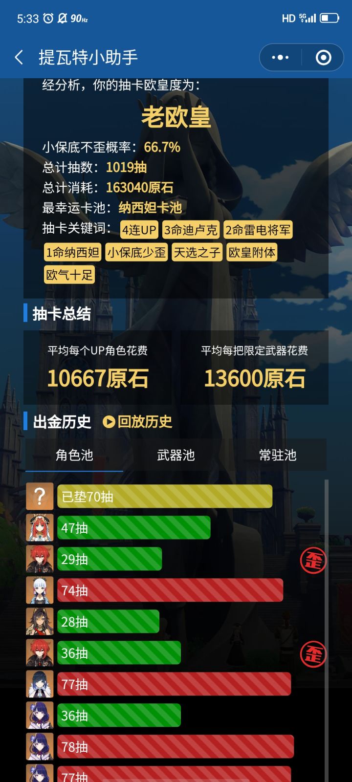 有温迪了还需要万叶吗???截图