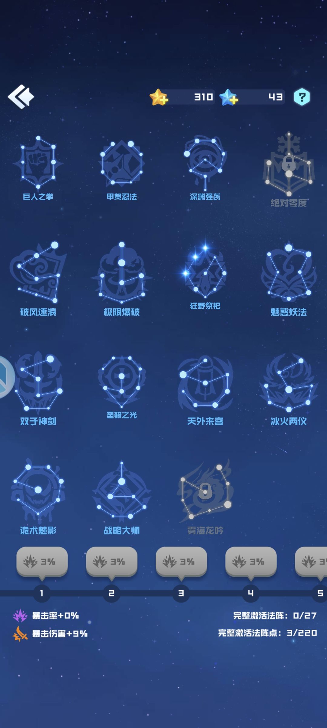 三个万能的号值多少 5