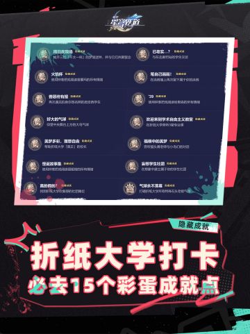 星穹铁道 | 折纸大学15个彩蛋成就点❗