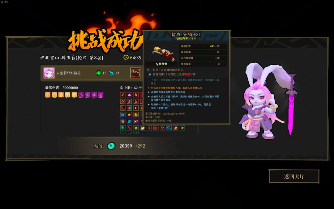 枪火重生狂猎兔现版本最高伤害截图