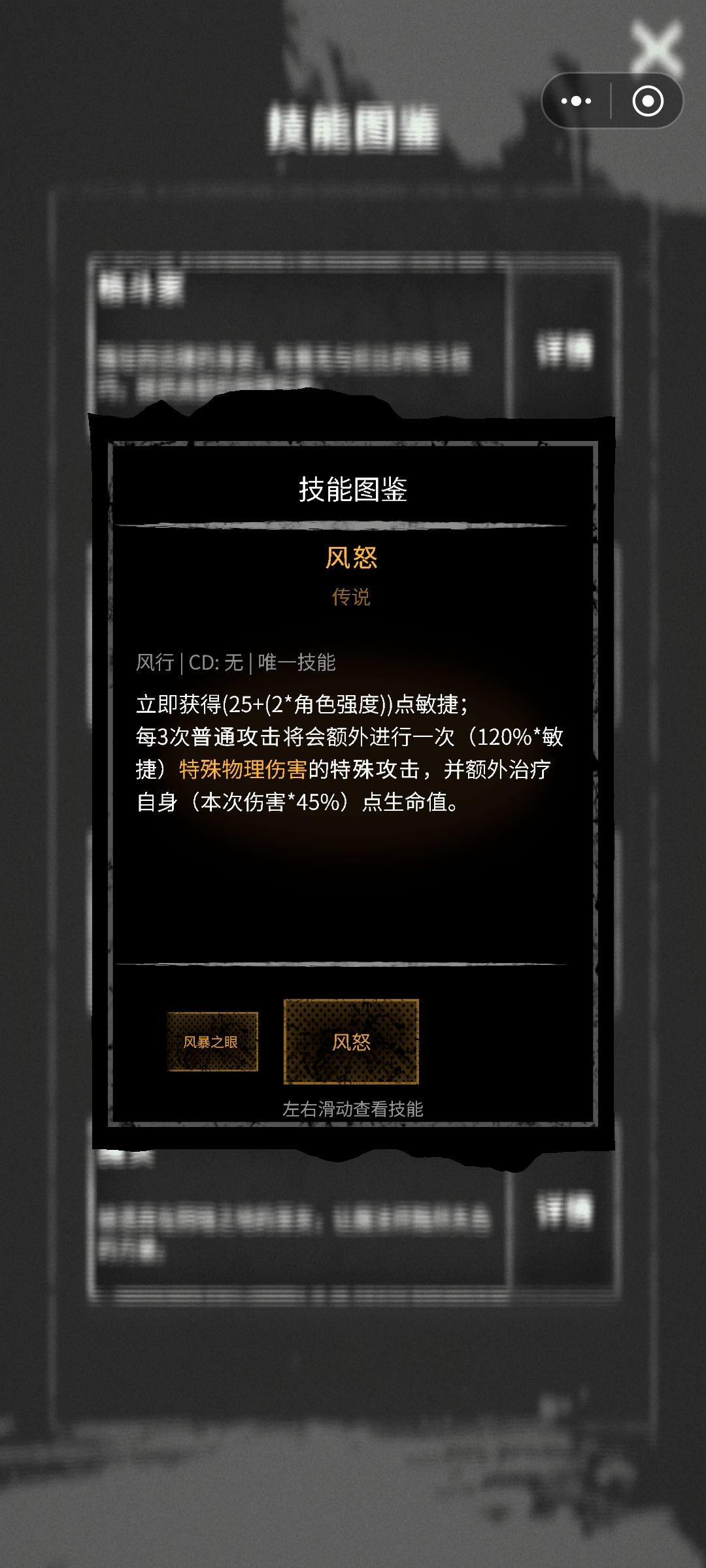 风行技能详情截图