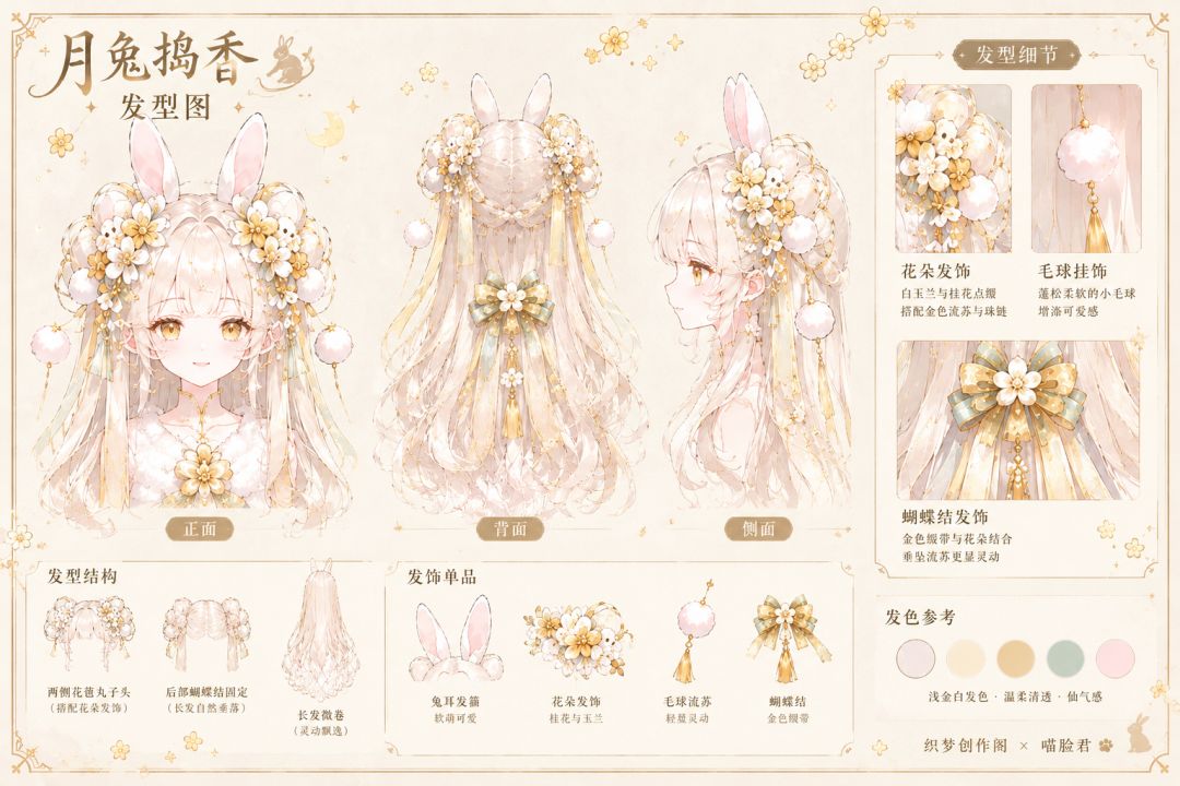 🗑️ 《月兔捣香》· 废稿掉落 🐇 3