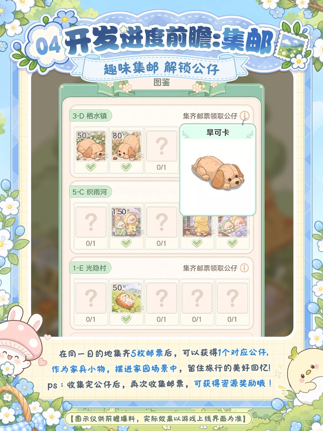旅行开发进度🔎带上好友和花宠去集邮 4