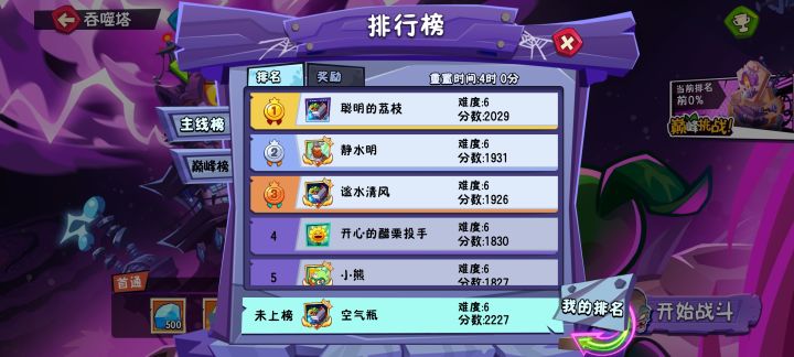 坑!
主线榜明明有分数却什么奖励都没有,是把我当外挂了吗?截图