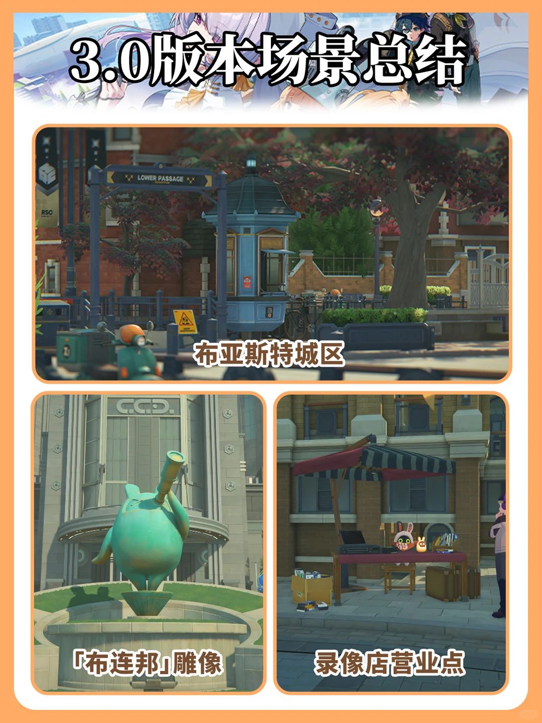 3.0新主城新玩法一图流汇总! 2