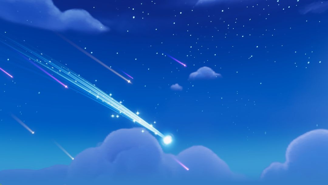 夜空中最亮的星,好美的流行雨呀! 2