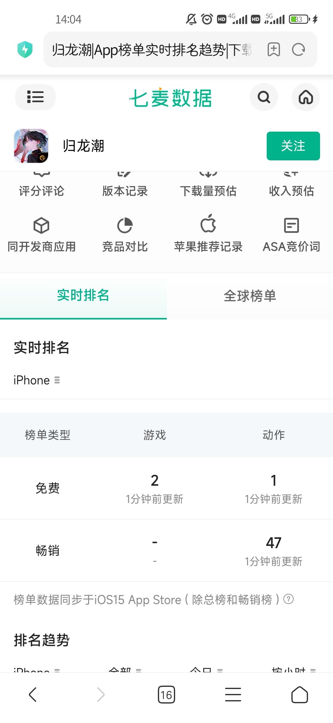 开服游戏,没进畅销榜? 1