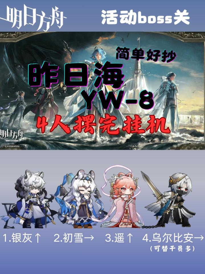 【昨日海】YW-8 四人摆完挂机 简单好抄截图