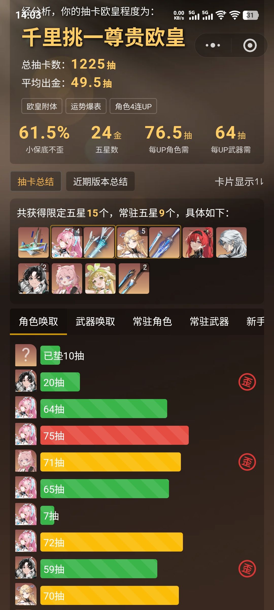 502抽6+1,太好看了 1