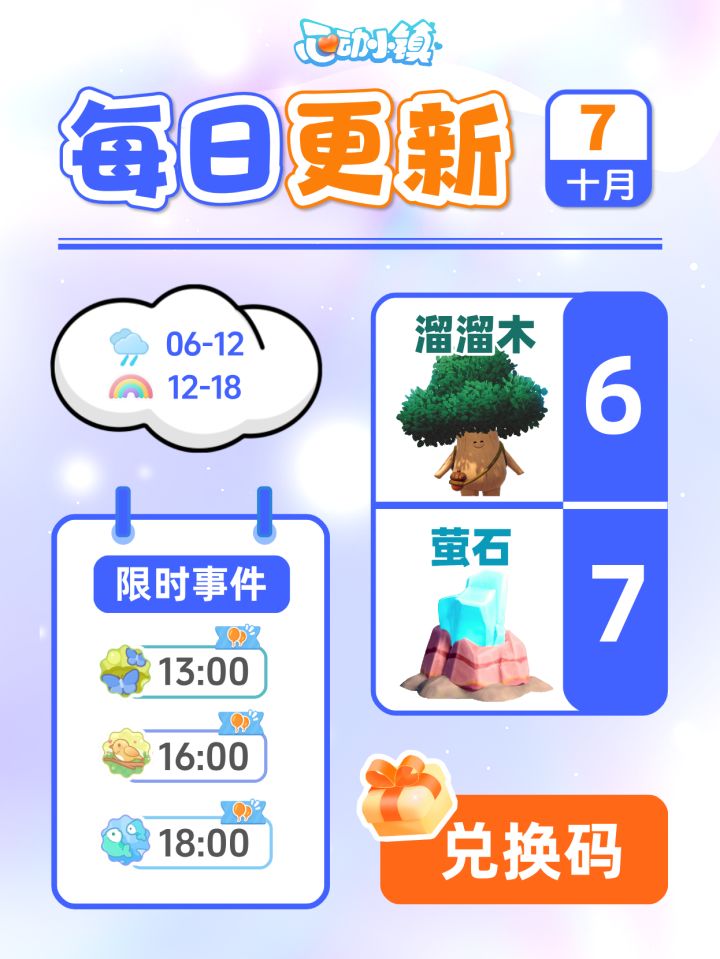10月7日小镇日报溜溜木萤石兑换码 每日更新截图