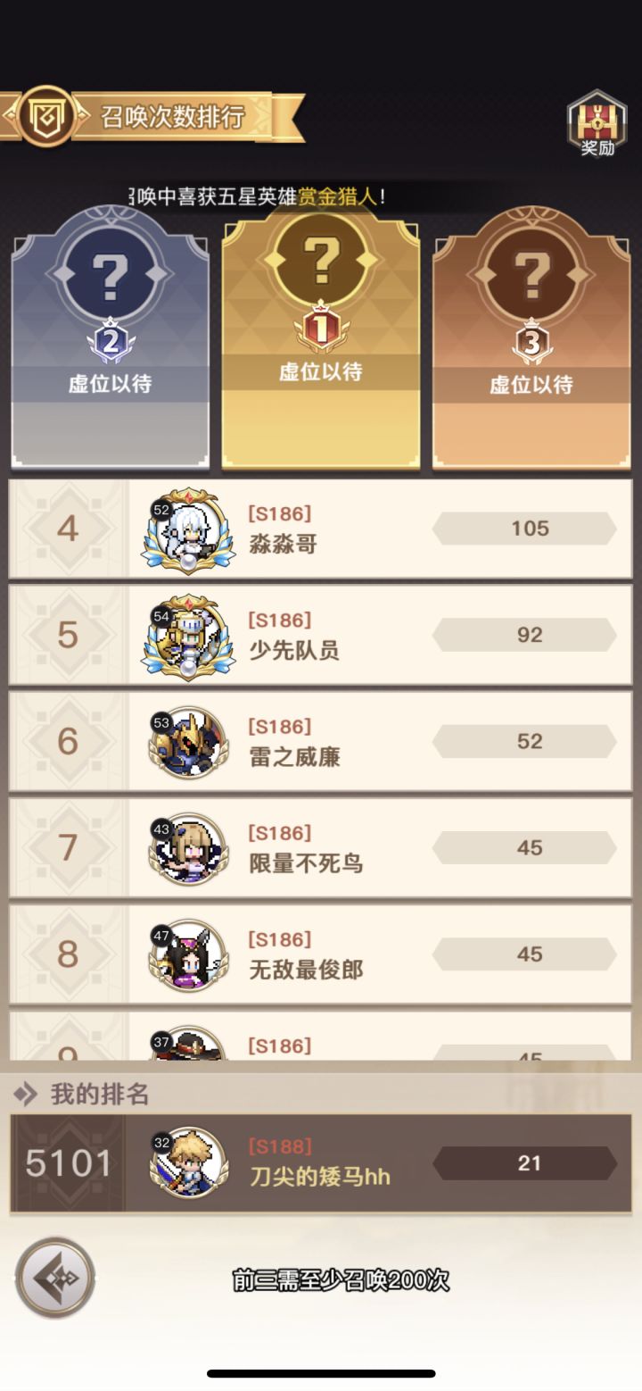 大佬们，这种跨服活动是几个区参与呀截图