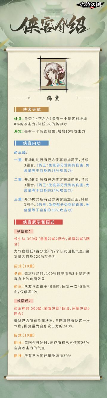 侠客信礼叁 | 药王圣手——海棠