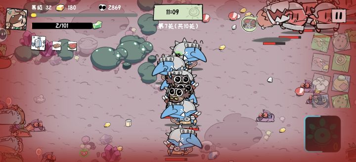 宠物多了之后吃一个致命伤就卡住不动了截图