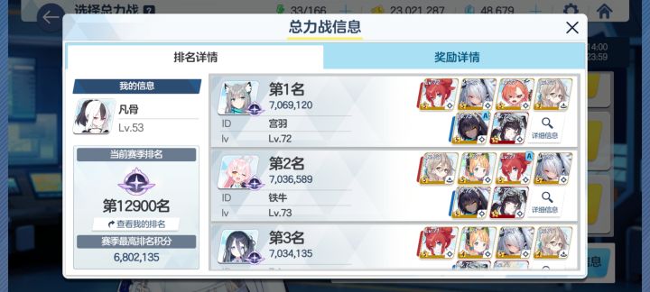 原来总力排的是累计积分?截图