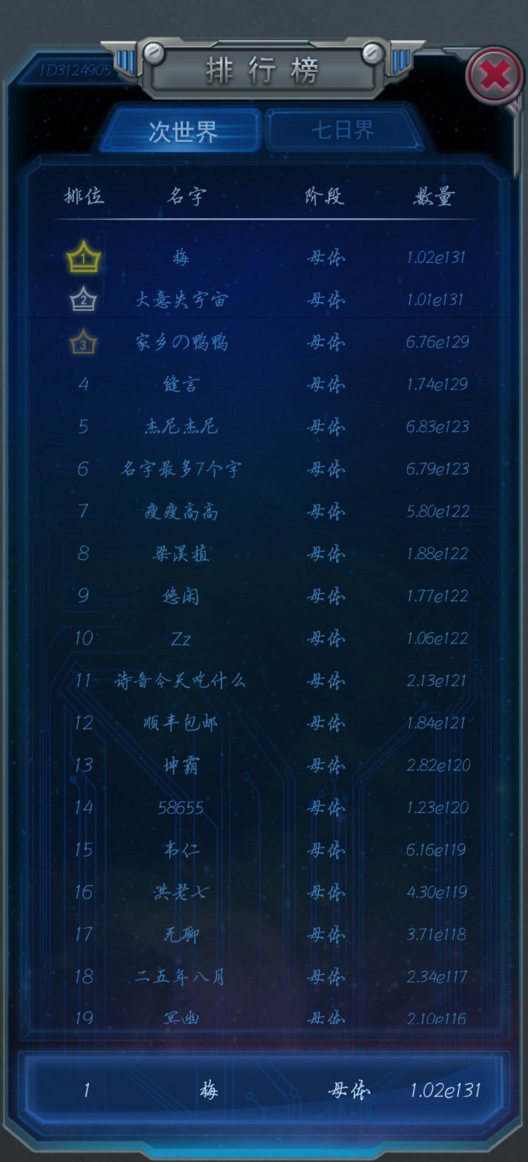 目前次世界第一 2