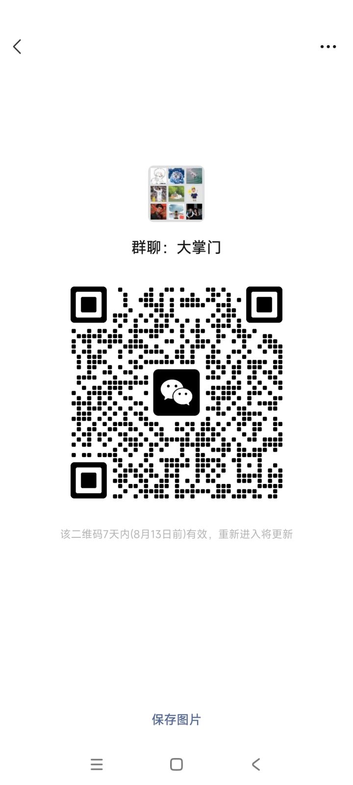 大掌门微信聊天群截图