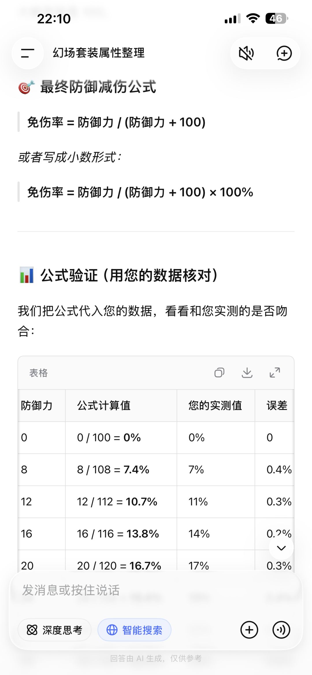 角色单次伤害公式与免伤公式 1