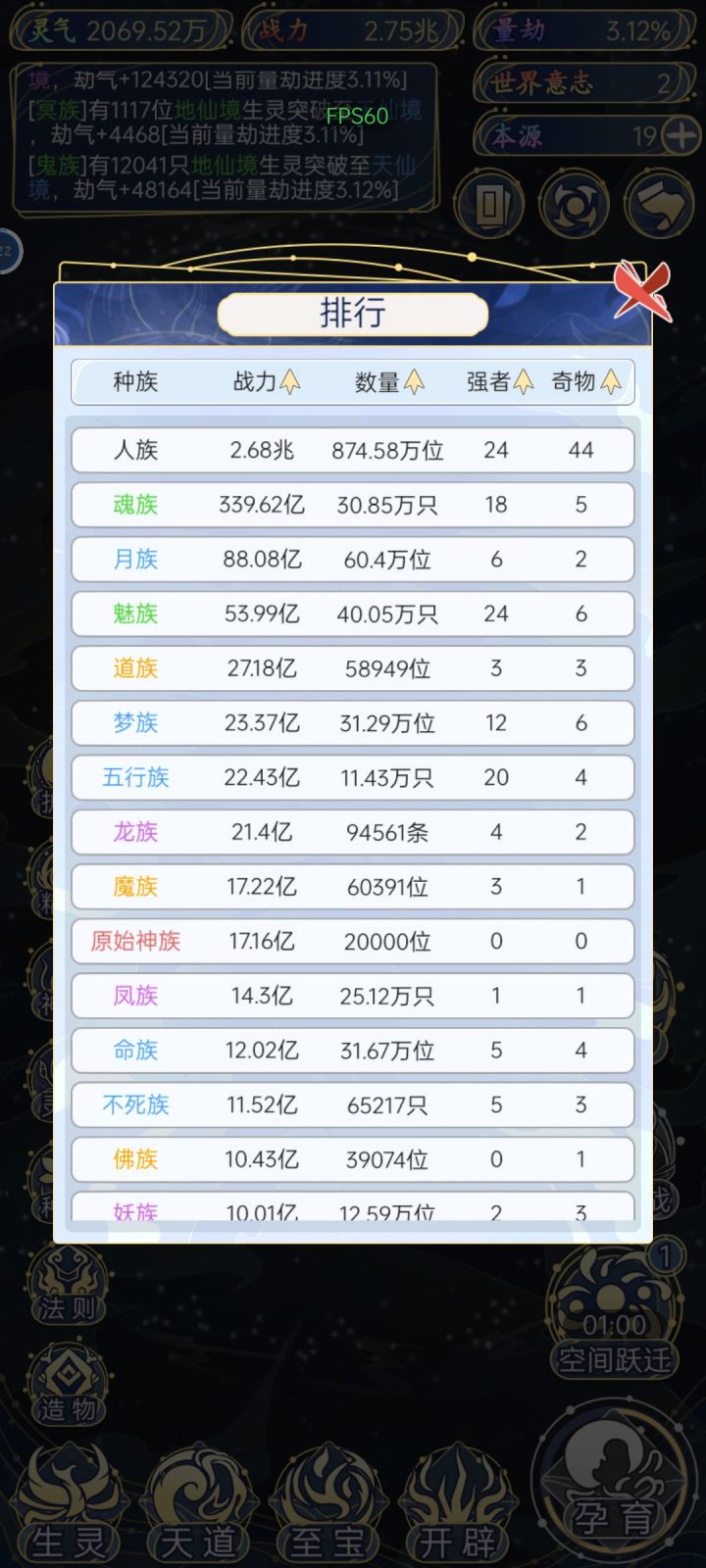 才升到大千世界截图