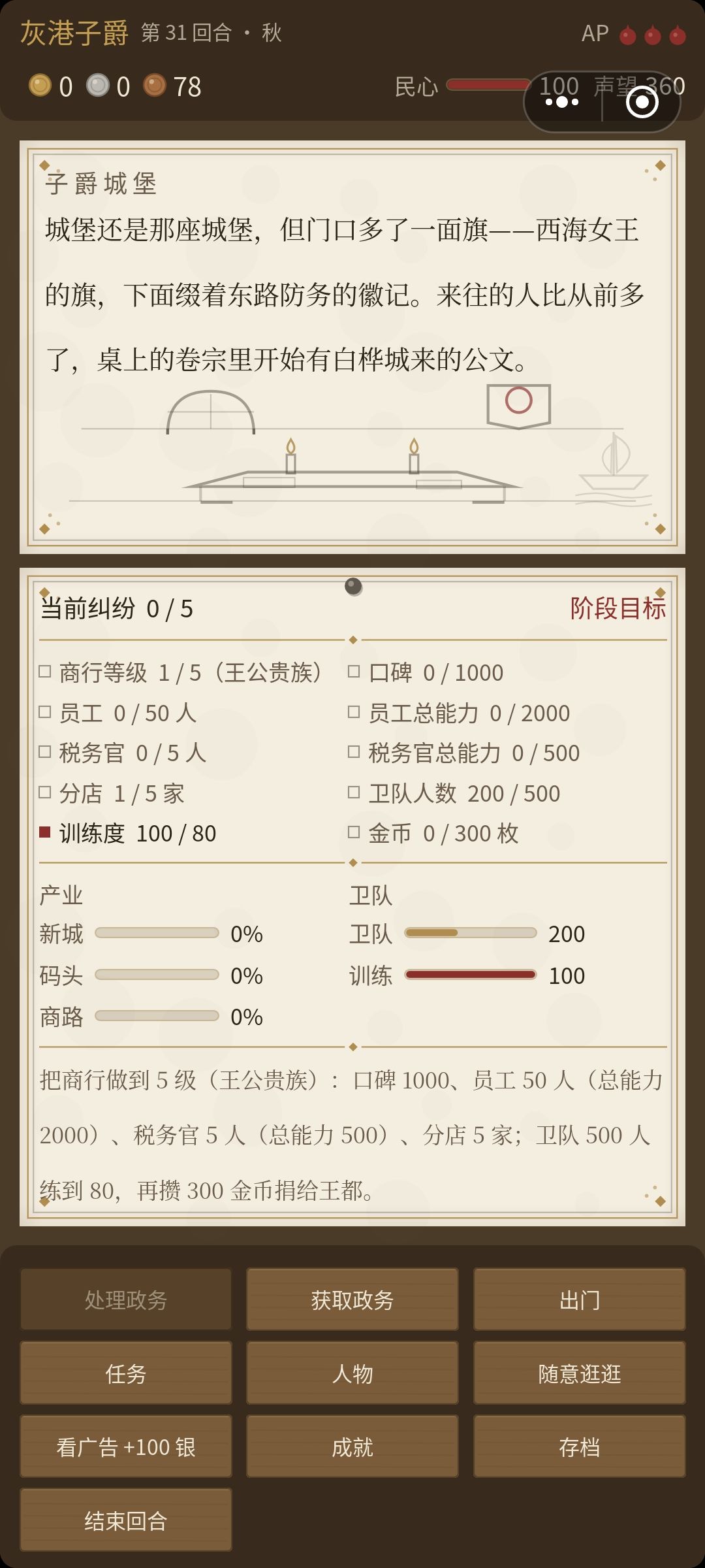 通关一个结局 1