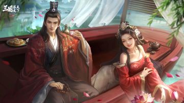 壁纸放送 | 夏日壁纸特辑：风拂周郎意气扬，泛舟煮茶韵流芳
各位主公们好，今天为大家带来【壁纸放送】第三十五期！
今天的主人公是一对家喻户晓的三国情侣「周瑜&小乔」。夏日炎酷，周郎携小乔泛舟出游，烹茶赏景，风雅浪漫。
「风拂周郎意气扬，泛舟煮茶韵流芳」
▼点击下图并长按保存精美壁纸！