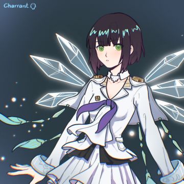 降温了所以画只冰之妖精