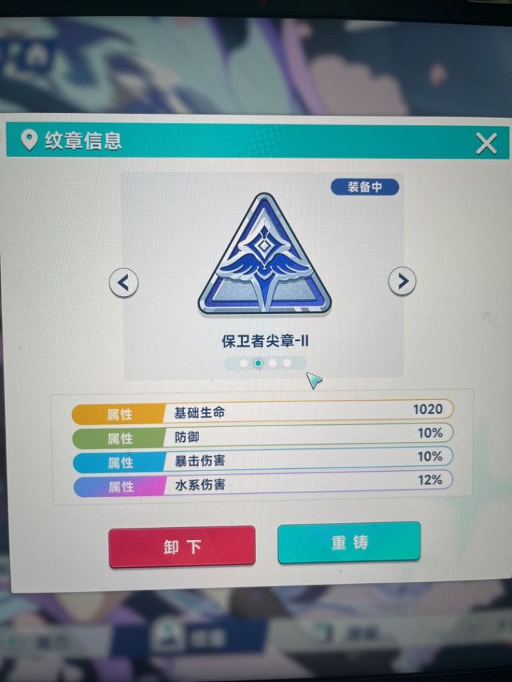 纹章1234个格是刷出的属性不一样啊截图