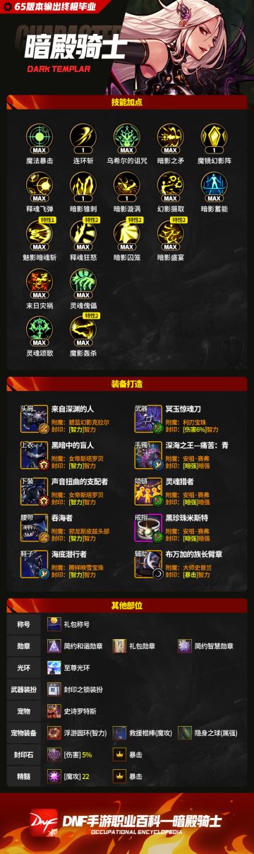 暗殿骑士高配毕业搭配