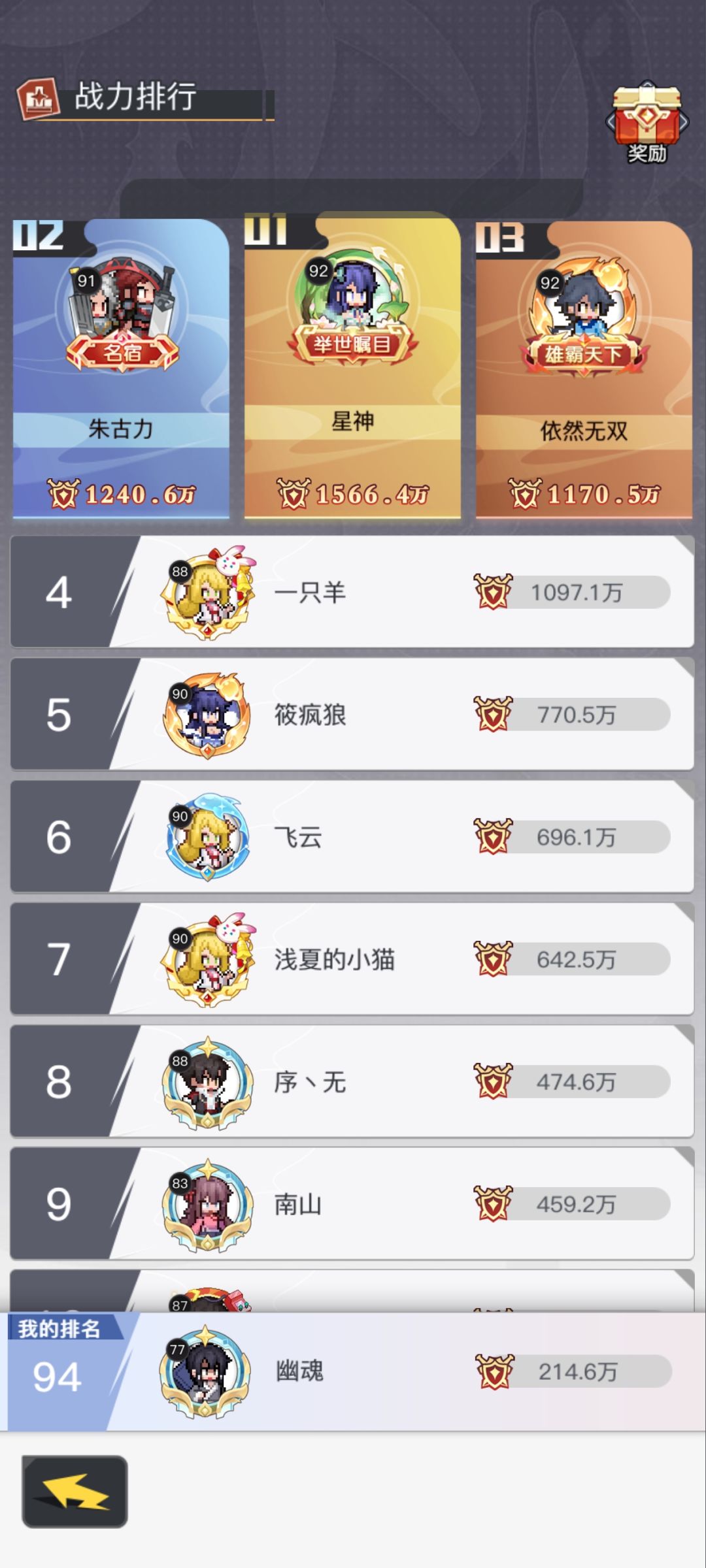 活在一区的0氪，210万战力了，啥榜都抢不了 4