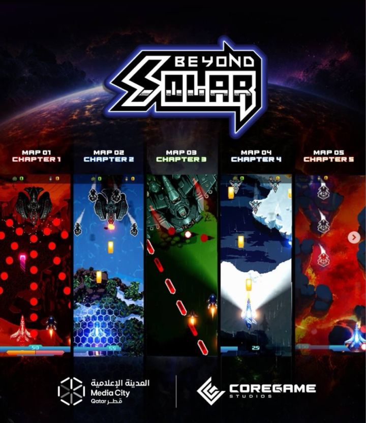 这年头还有人认真做打飞机?中东老哥做了一款 beyond solar截图