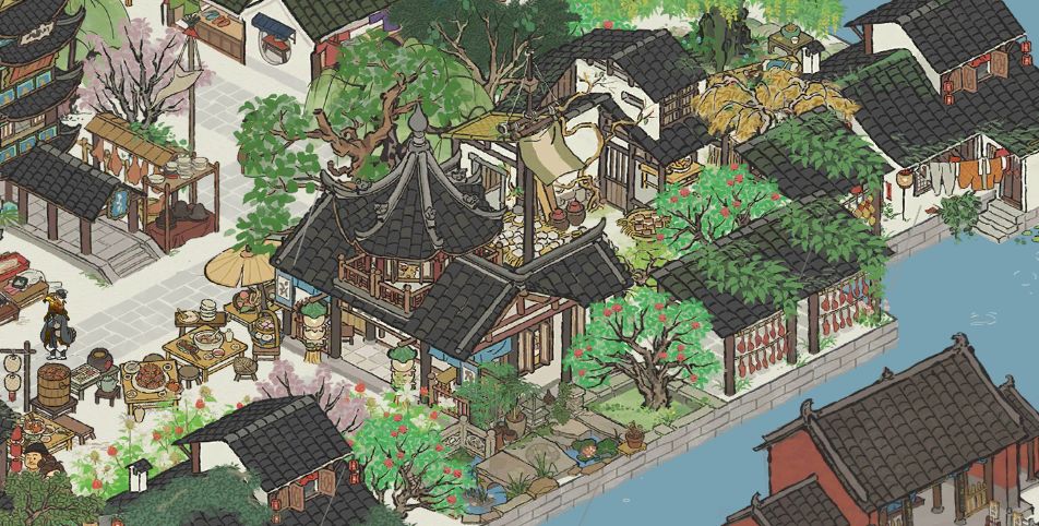 绍兴·古越桥·商行外景布局 3